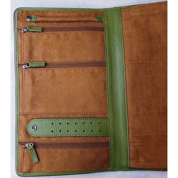 Red Envelope Jewelry Travel Case Clutch Pouch Organizer Leather (?) in Green - Picture 5 of 10